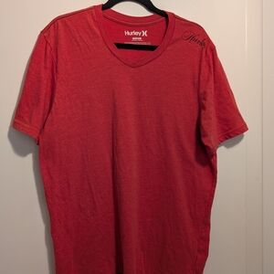 Hurley Red V-Neck Men's Shirt